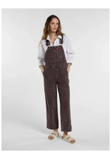 Dickies Classic Denim Bib Jeans vintageviolet – Vista frontal