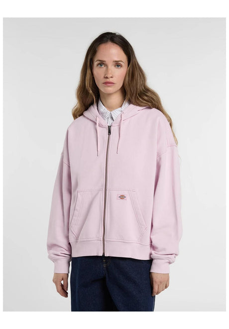 Dickies Sutcliffe Cropped Zip Hoodie Zip-Hoodie fragrantlilac – Front view