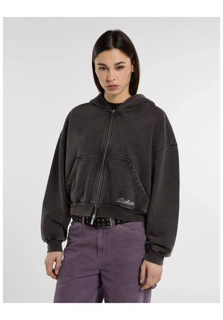 Dickies Baker Zipped Hoodie Zip-Hoodie black – Front view