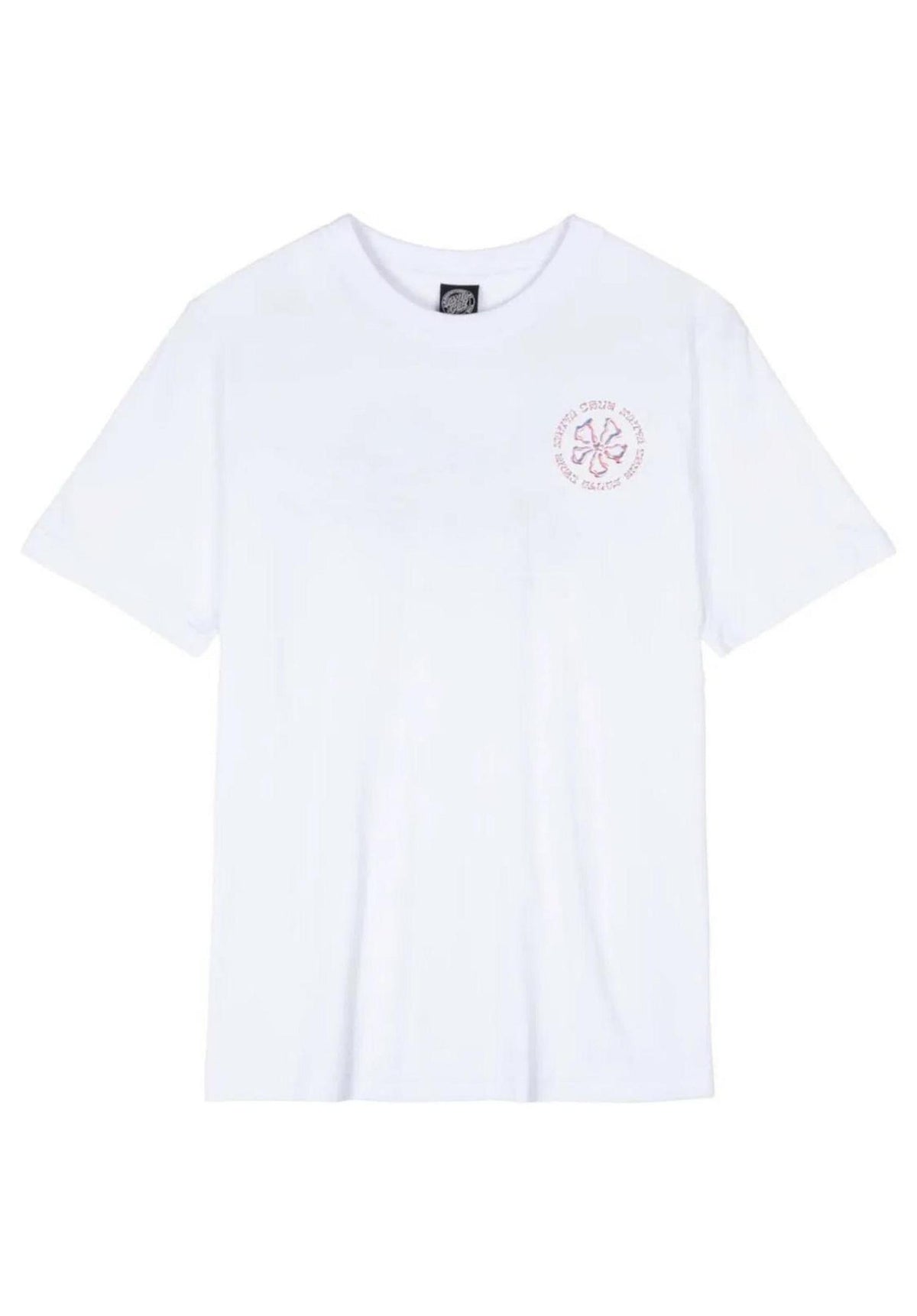 Santa-Cruz Chromed Ringed Flower T-Shirt white – Back view