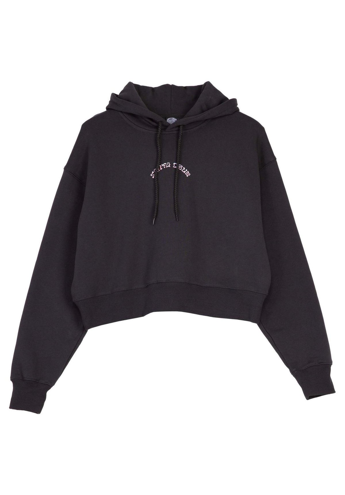 Santa-Cruz Chrome Flower Stack Hoodie blackwash – Back view