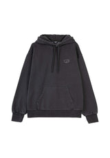 Santa-Cruz Groovy Stack Hoodie charcoalwash – Front view