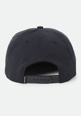Brixton Covall Netplus Snapback Cap black – Back view