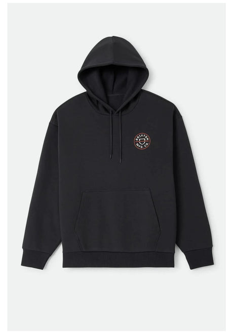 Brixton Crest II Sweat à capuche black – Vue de face