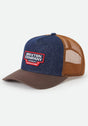Reeves Netplus Trucker washeddenim-caramel Vorderansicht