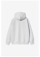 Carhartt WIP WIP Sweat Jacket Zip-Hoodie ashheatherstonewashed – Back view
