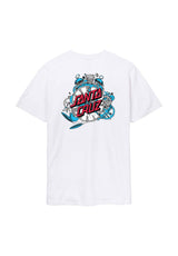 Santa-Cruz Grabke Exploding Dot T-shirt white – Vue de face
