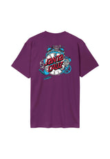 Santa-Cruz Grabke Exploding Dot T-shirt freshpurple – Vue de face