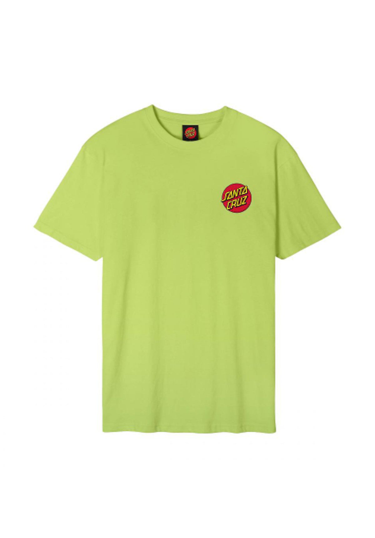 Santa-Cruz Classic Dot Chest T-shirt green-glow – Vue de dos
