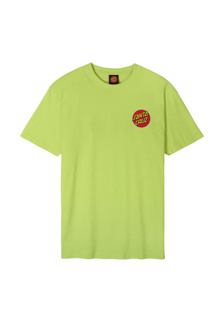 Santa-Cruz Classic Dot Chest T-Shirt green-glow – Back view