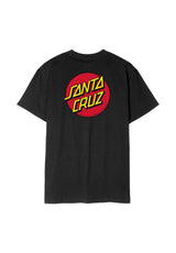 Santa-Cruz Classic Dot Chest SP26 T-shirt black – Vista frontale