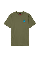 Santa-Cruz Screaming Hand Chest T-shirt deepolive – Vue de dos