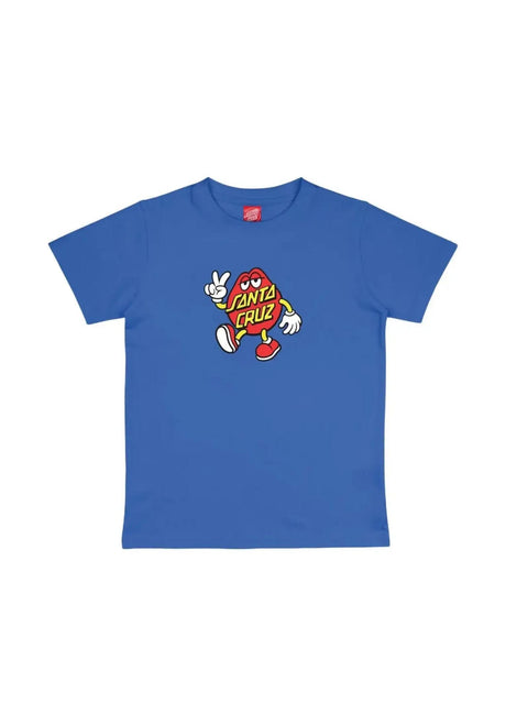 Santa-Cruz Youth Dot Guy TTE T-Shirt sapphire – Back view
