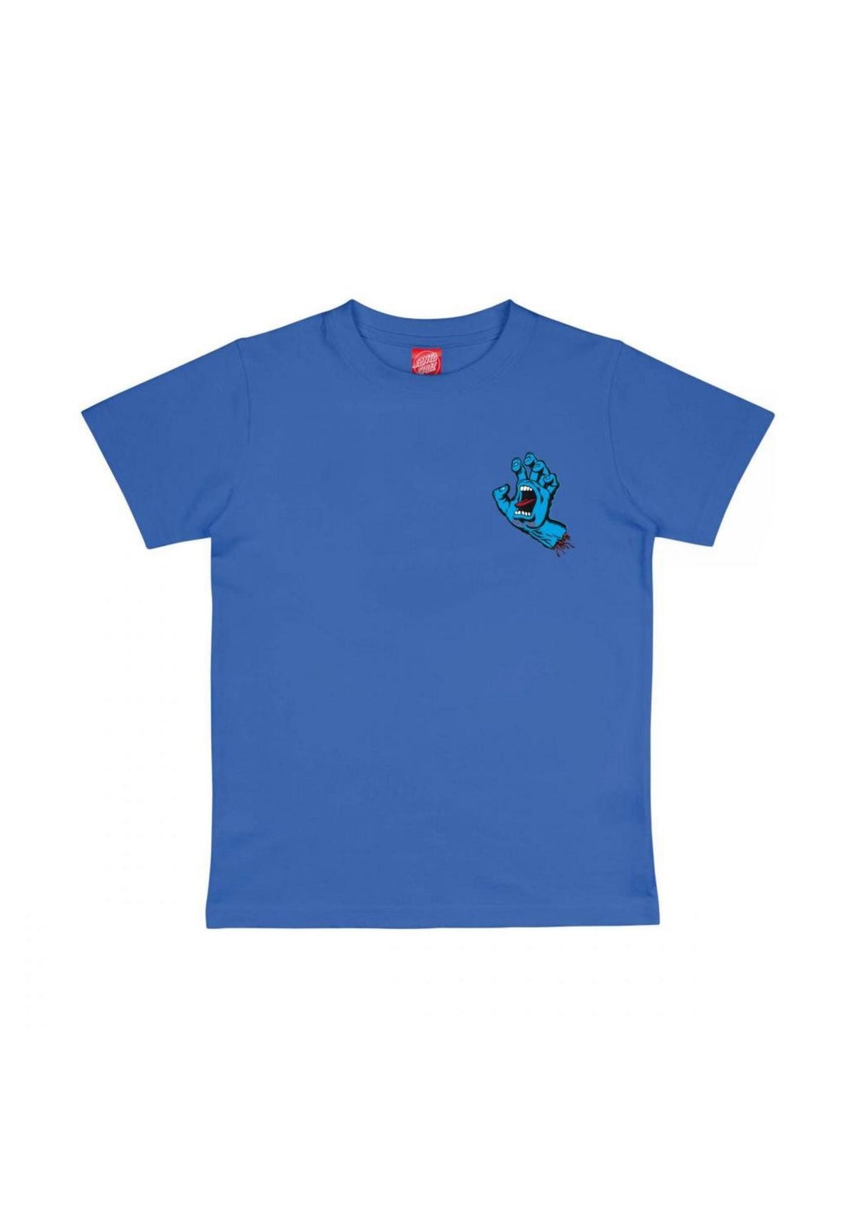 Santa-Cruz Screaming Hand Chest T-Shirt sapphire – Back view
