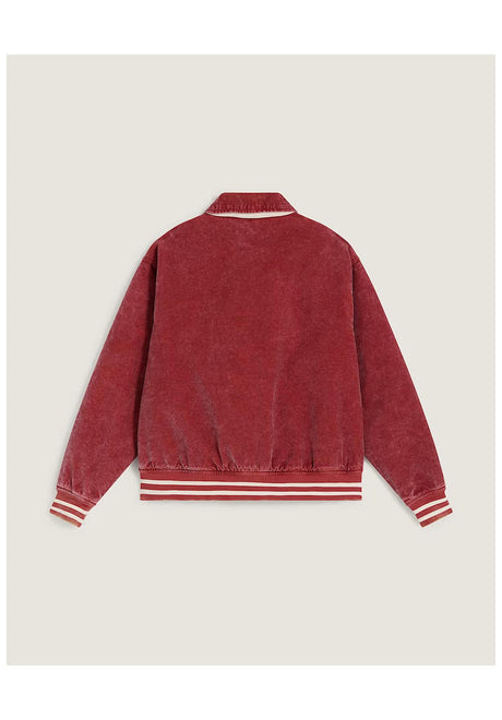 Vans Milliken Varsity Jacket Chaquetas de media estación poppyember – Vista trasera