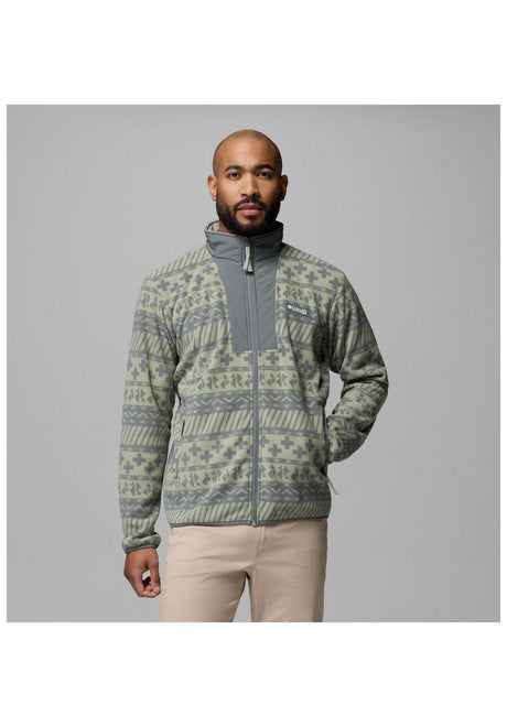 Columbia Sequoia Grove II Printed Full Zip Light Jacket safari-wizardislandtonal – Front view