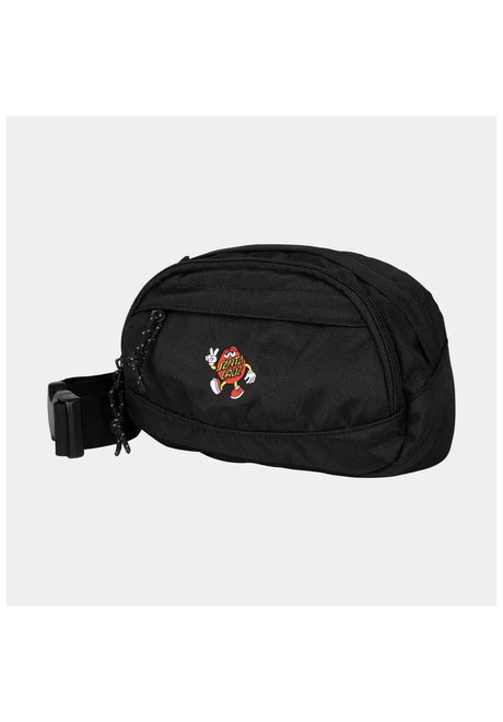 Santa-Cruz Dot Guy Waistpack Sac banane black – Vue de face