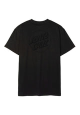 Santa-Cruz Tonal Opus Dot Stripe T-Shirt black – Front view