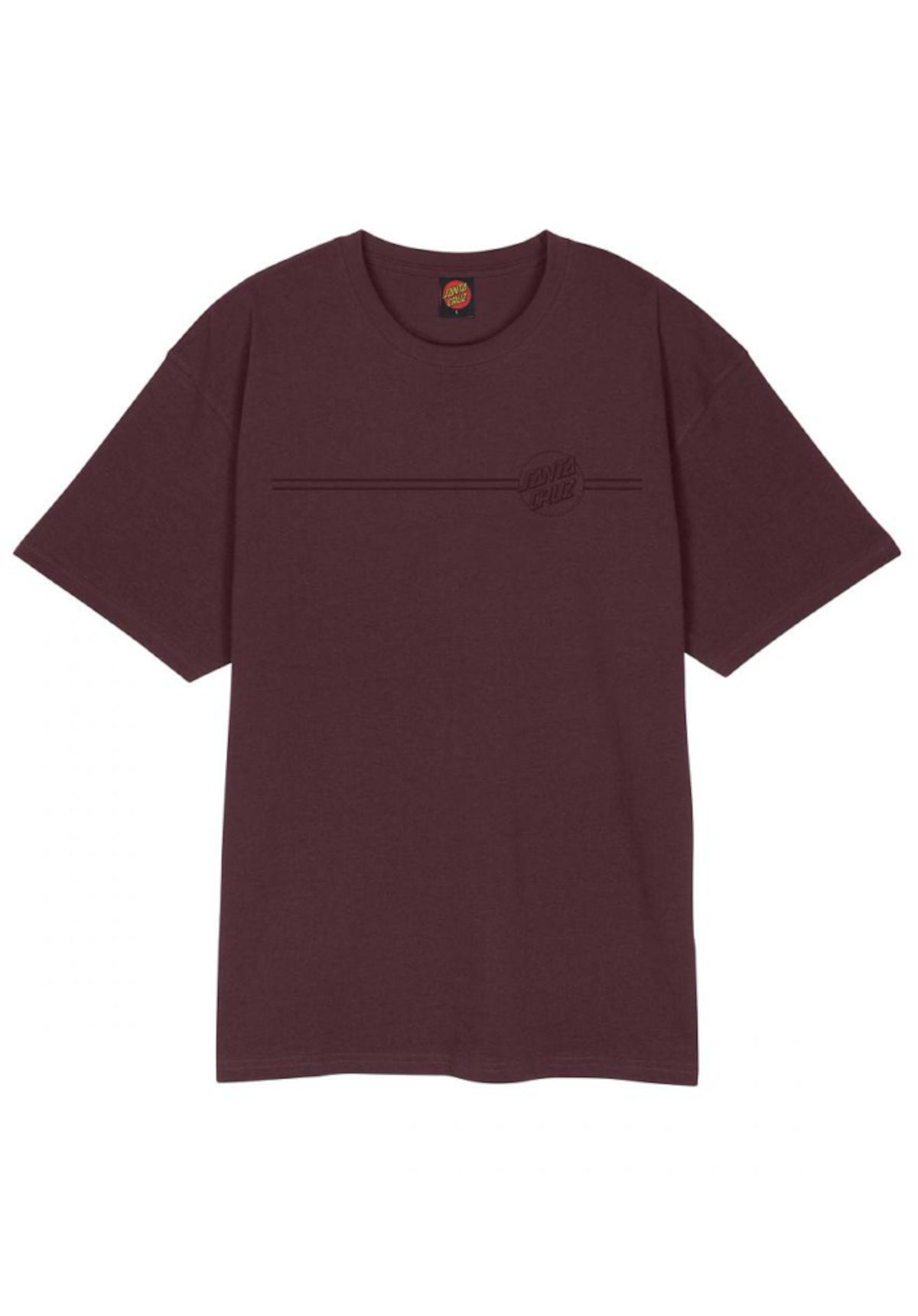 Santa-Cruz Tonal Opus Dot Stripe Camiseta darkplum – Vista trasera