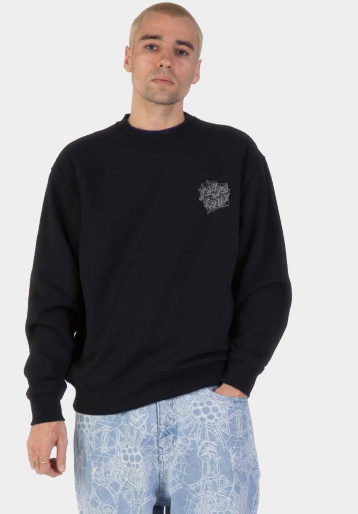 Santa-Cruz Web Crew Sweatshirt black – Set bagfra