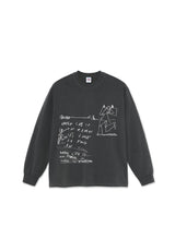 Polar Skate Co On Repeat LS Camiseta Manga Larga silver-black – Vista trasera