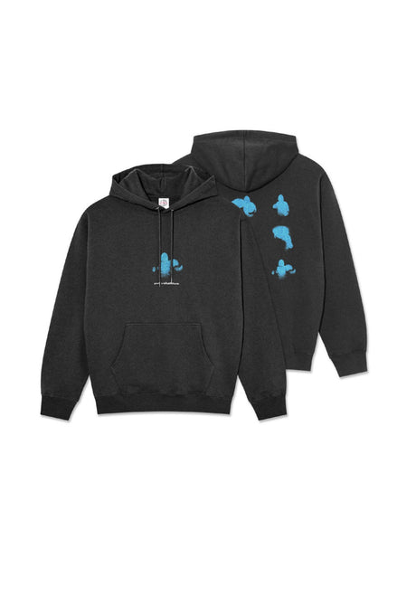 Polar Skate Co Dave Fighting Myself Hoodie-sweater silverblack – Vooraanzicht