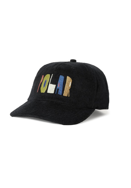 Polar Skate Co James Cut Logo Kasket black – Set forfra