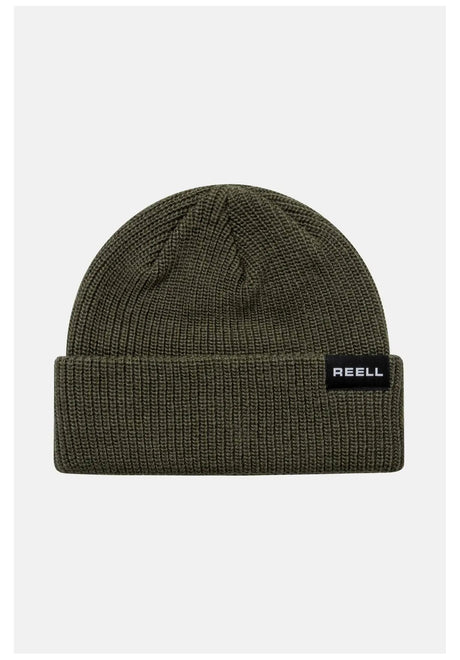 Reell Dock Beanie beetlegreen – Front view