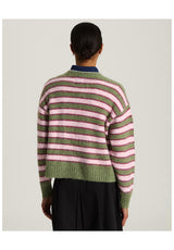Rollins Stripe greenbalsam-mysticmulberry Rueckenansicht