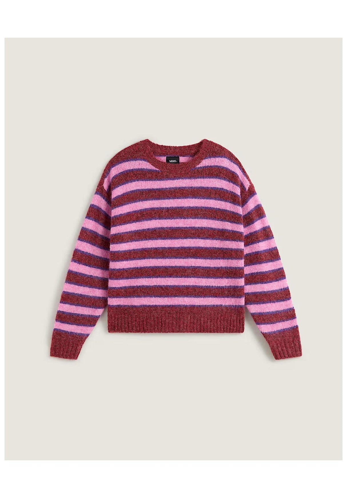 Rollins Stripe poppyemberred-purplelicorice Closeup2