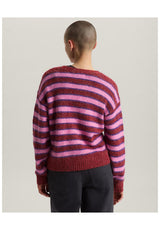 Rollins Stripe poppyemberred-purplelicorice Rueckenansicht