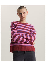 Rollins Stripe poppyemberred-purplelicorice Vorderansicht