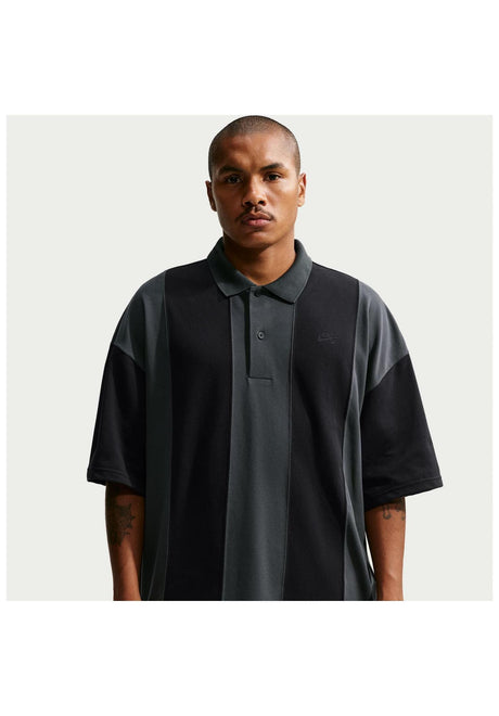 Nike SB Break Polo Camisa polo black-darksmokegrey-black – Vista frontal
