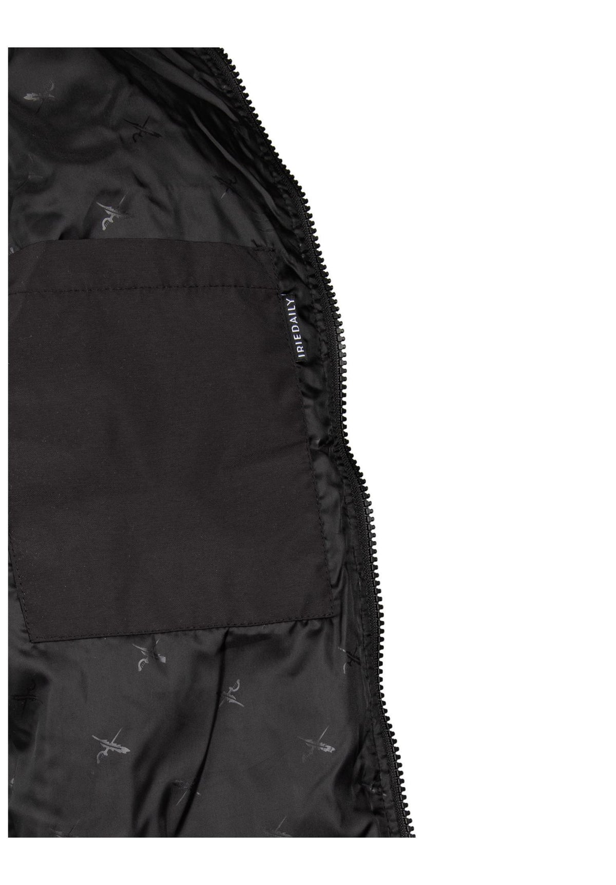 iriedaily x edding Fleece Overgangsjakke black – Detaljevisning 2