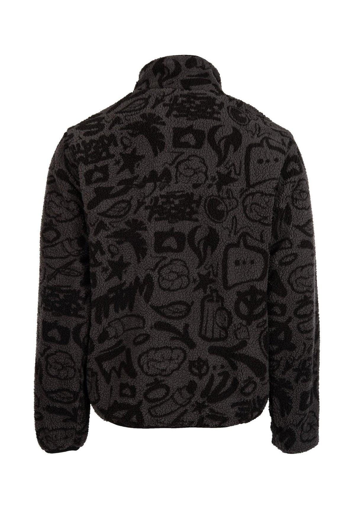 iriedaily x edding Fleece Overgangsjakke black – Set bagfra