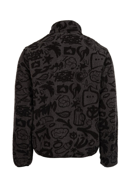 iriedaily x edding Fleece Overgangsjakke black – Set bagfra