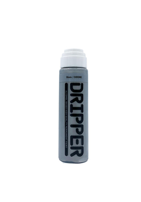 Dope Cans Dope Dripper 18mm 45ml Marker Spraydåse silverchrome – Set forfra