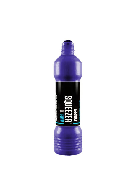 Grog High Flow Mini Squeezer Marker 10mm 35ml FMP Bombe goldrakepurple – Vue de face