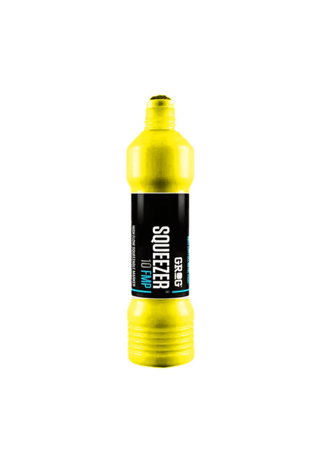 Grog High Flow Mini Squeezer Marker 10mm 35ml FMP Bombe flashyellow – Vue de face