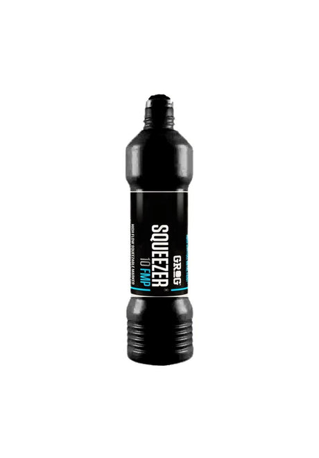 Grog High Flow Mini Squeezer Marker 10mm 35ml FMP Bombe deathblack – Vue de face