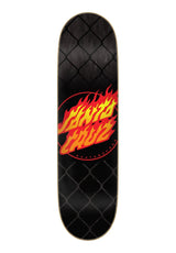 Santa-Cruz Flame Dot Chain Deck black – Vooraanzicht