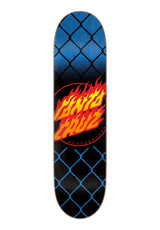 Santa-Cruz Flame Dot Chain Tabla black-blue – Vista frontal