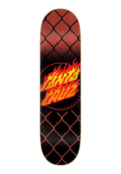 Santa-Cruz Flame Dot Chain Deck black-red – Set forfra