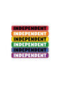 Bar Logo 6 x 1 Sticker white-green Vorderansicht