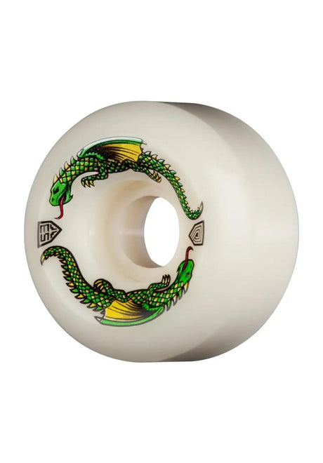 Powell-Peralta Dragons 93A V6 Symmetrical Narrow Ride Wheel offwhite – Front view