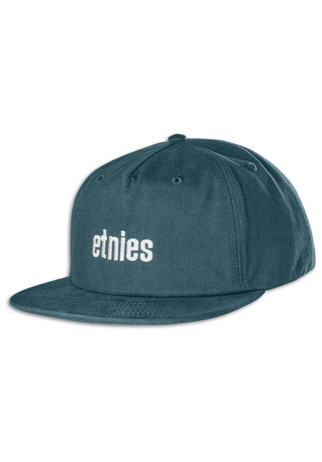 etnies Icon Embroidery Snapback Kasket indigo – Set forfra