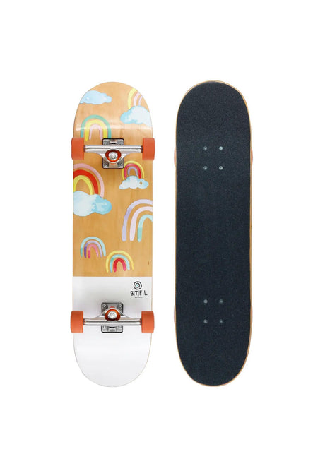 BTFL Longboards Lilly Cruiser Skate Completo natural-white – Vista frontal