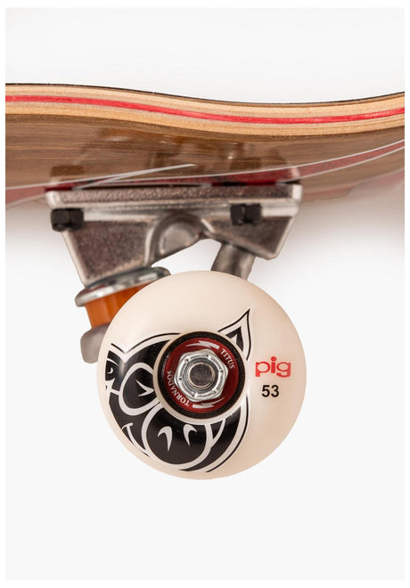 TITUS Short & Wide Premium Skateboard complet Classic Logo – Vue de côté