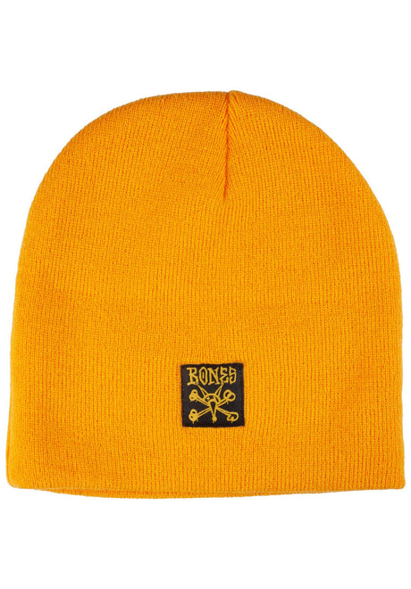 Bones Wheels Vato Noir Beanie gold – Front view