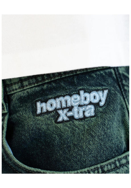 Homeboy x-tra MONSTER Dye Denim Jeans beast-green – Bovenaanzicht